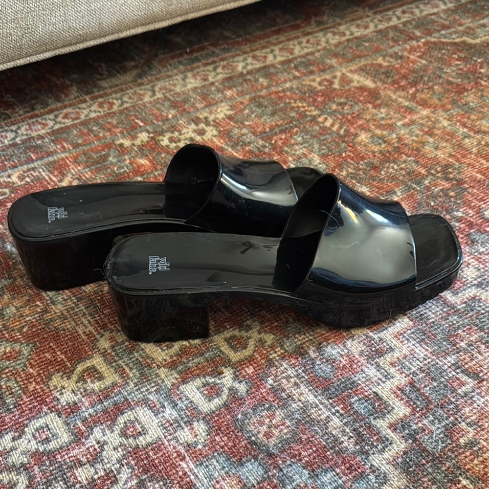 Women's Black Slide Sandals
